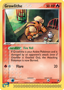 Pokemon Sandstorm Growlithe - 65