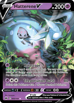 Pokemon Crown Zenith Hatterene V - 65