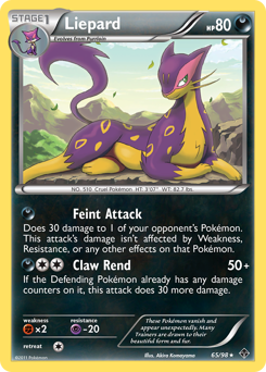Pokemon Emerging Powers Liepard - 65