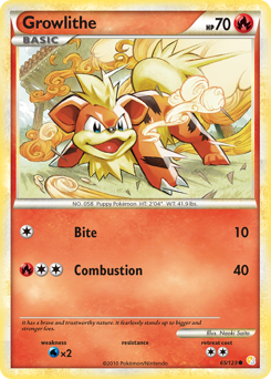 Pokemon HeartGold & SoulSilver Growlithe - 65