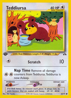Pokemon Neo Discovery Teddiursa - 65