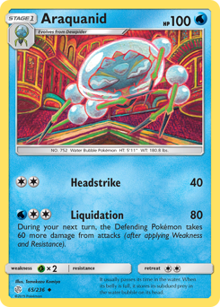 Pokemon Cosmic Eclipse Araquanid - 65