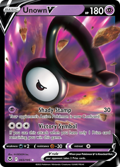Pokemon Silver Tempest Unown V - 65