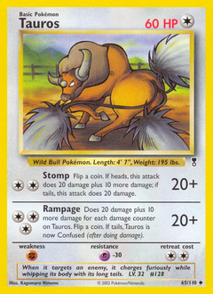 Pokemon Legendary Collection Tauros - 65