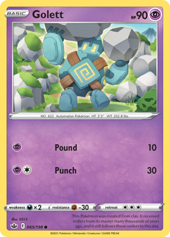 Pokemon Chilling Reign Golett - 65
