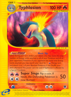 Pokemon Expedition Base Set Typhlosion - 65