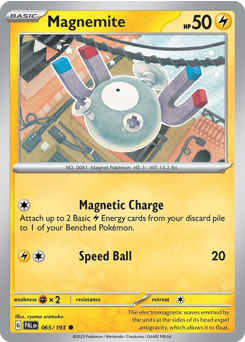 Pokemon Paldea Evolved Magnemite - 65