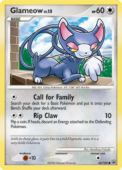 Pokemon Majestic Dawn Glameow - 65