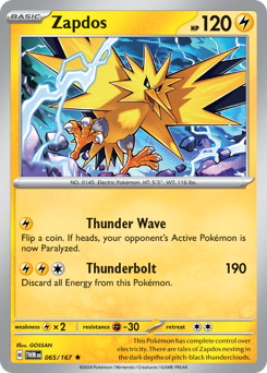 Pokemon Twilight Masquerade Zapdos - 65