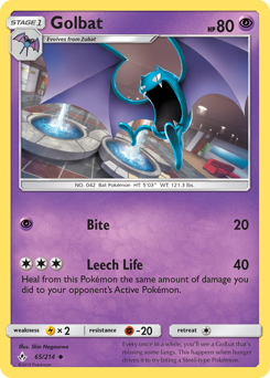 Pokemon Unbroken Bonds Golbat - 65