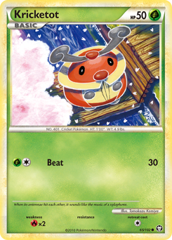 Pokemon HS—Triumphant Kricketot - 65