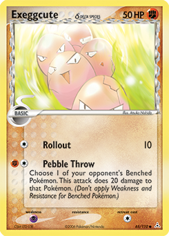 Pokemon Holon Phantoms Exeggcute δ - 65