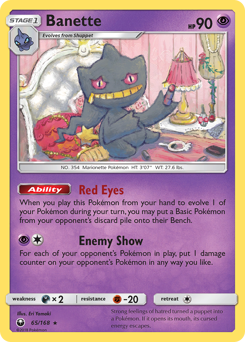 Pokemon Celestial Storm Banette - 65