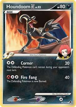 Pokemon Rising Rivals Houndoom E4 - 65