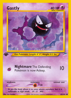 Pokemon Neo Destiny Gastly - 65