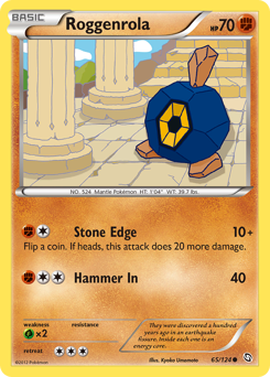 Pokemon Dragons Exalted Roggenrola - 65
