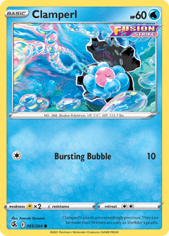 Pokemon Fusion Strike Clamperl - 65