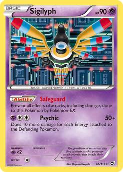 Pokemon Legendary Treasures Sigilyph - 66