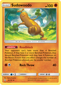 Pokemon Guardians Rising Sudowoodo - 66