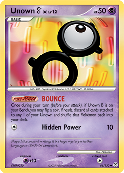 Pokemon Diamond & Pearl Unown [B] - 66