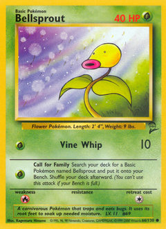 Pokemon Base Set 2 Bellsprout - 66