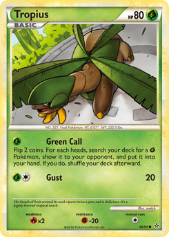 Pokemon HS—Unleashed Tropius - 66