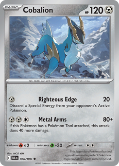 Pokemon Black Bolt Cobalion - 66