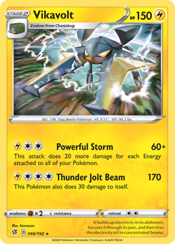 Pokemon Rebel Clash Vikavolt - 66