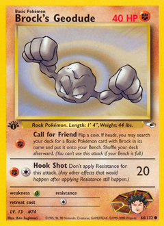 Pokemon Gym Heroes Brock's Geodude - 66