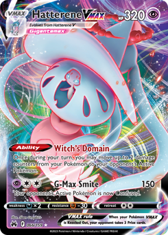 Pokemon Crown Zenith Hatterene VMAX - 66
