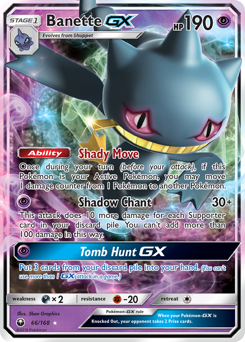 Pokemon Celestial Storm Banette-GX - 66