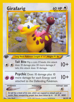 Pokemon Neo Destiny Girafarig - 66