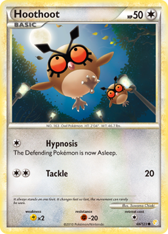 Pokemon HeartGold & SoulSilver Hoothoot - 66