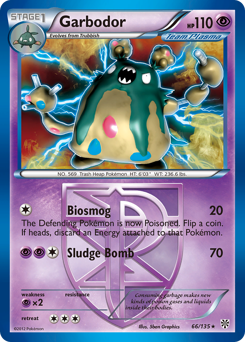 Pokemon Plasma Storm Garbodor - 66