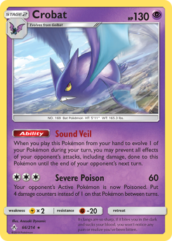 Pokemon Unbroken Bonds Crobat - 66