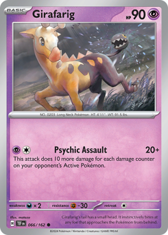 Pokemon Temporal Forces Girafarig - 66