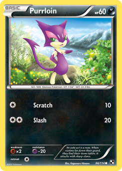 Pokemon Black & White Purrloin - 66