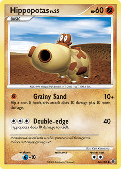 Pokemon Majestic Dawn Hippopotas - 66