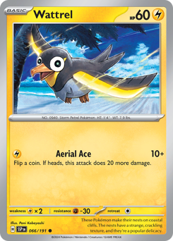 Pokemon Surging Sparks Wattrel - 66