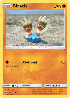 Pokemon Forbidden Light Binacle - 66