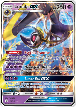 Pokemon Sun & Moon Lunala-GX - 66