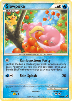 Pokemon HS—Undaunted Slowpoke - 66
