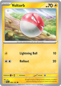 Pokemon Paldea Evolved Voltorb - 66