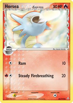 Pokemon Holon Phantoms Horsea δ - 66