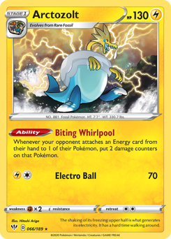 Pokemon Darkness Ablaze Arctozolt - 66