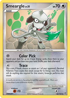 Pokemon Secret Wonders Smeargle - 66