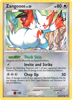 Pokemon Platinum Zangoose - 66