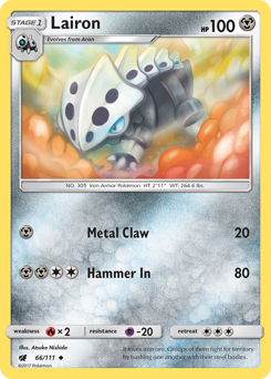 Pokemon Crimson Invasion Lairon - 66