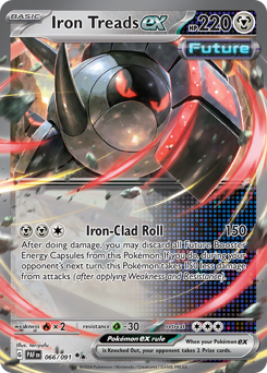 Pokemon Paldean Fates Iron Treads ex - 66