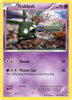 Pokemon Legendary Treasures Trubbish - 67